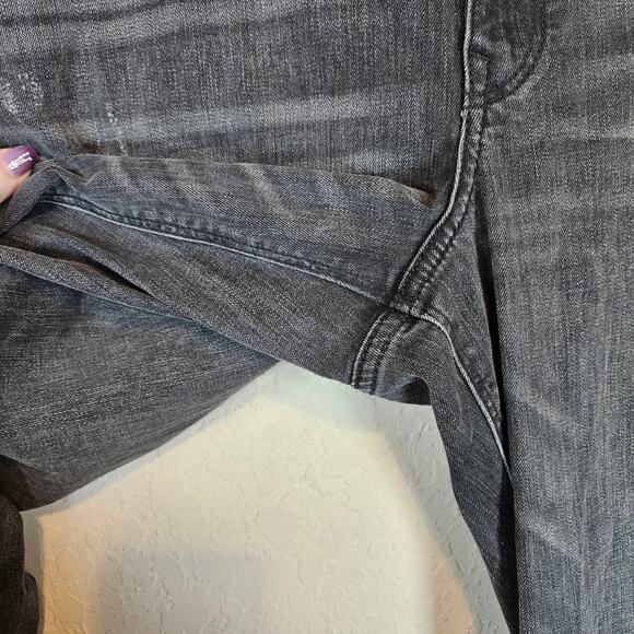 Express Black Girlfriend High Rise Jeans Distressed Plus 18 Casual Neutral Goth - Picture 8 of 14